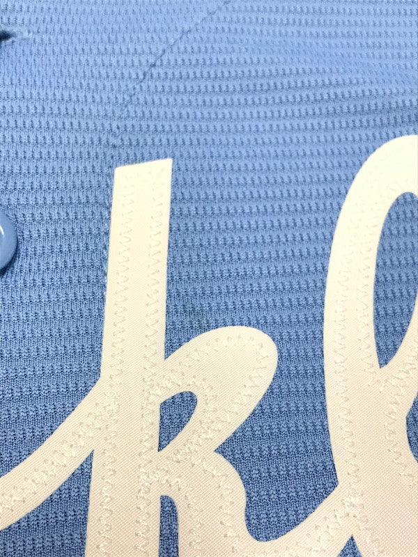 【中古品】【メンズ】 NIKE ナイキ BROOKLYN DODGERS JACKIE ROBINSON GAME SHIRT ブルックリン ドジャース ジャッキー ロビンソン ゲームシャツ トップス 148-251213-rt-11-tag サイズ：L カラー：ライトブルー 万代Net店