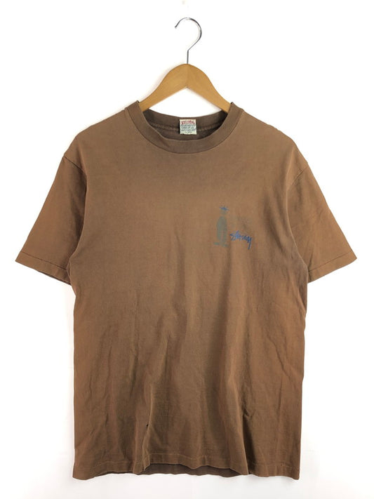 【中古品】【メンズ】 OLD STUSSY オールド ステューシー 90's DESIGN TEE 90年代 デザインTシャツ シャドーマン 白タグ トップス 142-251208-rt-12-tag サイズ：L カラー：ブラウン 万代Net店