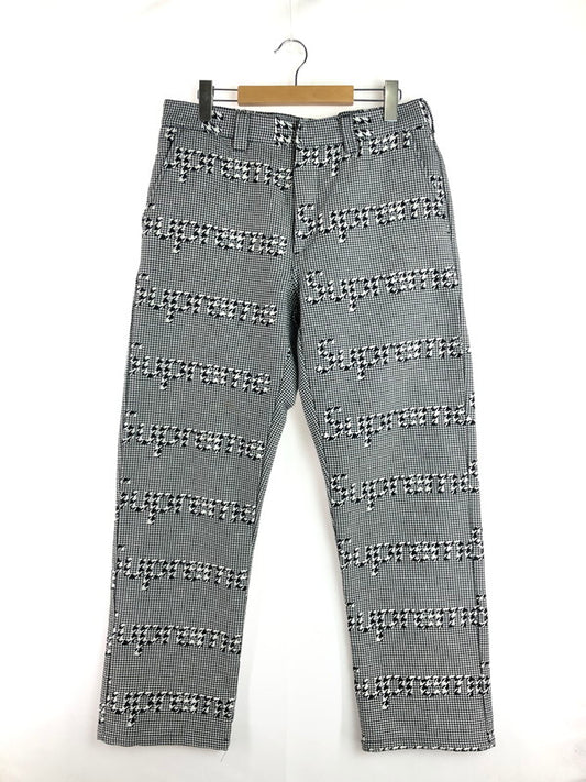 【中古品】【メンズ】 Supreme シュプリーム 20AW WORK PANT BLACK HOUNDSTOOTH 千鳥格子柄 ワークパンツ 149-251229-rt-09-tag サイズ：32 カラー：ホワイト/ブラック 万代Net店