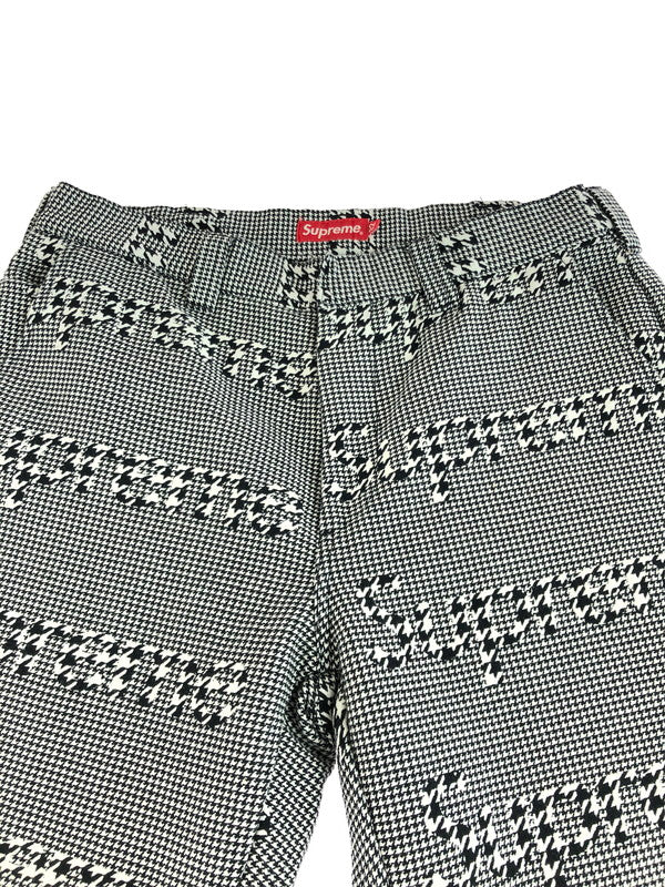 【中古品】【メンズ】 Supreme シュプリーム 20AW WORK PANT BLACK HOUNDSTOOTH 千鳥格子柄 ワークパンツ 149-251229-rt-09-tag サイズ：32 カラー：ホワイト/ブラック 万代Net店