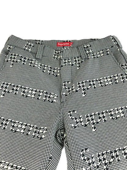 【中古品】【メンズ】 Supreme シュプリーム 20AW WORK PANT BLACK HOUNDSTOOTH 千鳥格子柄 ワークパンツ 149-251229-rt-09-tag サイズ：32 カラー：ホワイト/ブラック 万代Net店
