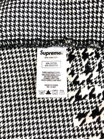 【中古品】【メンズ】 Supreme シュプリーム 20AW WORK PANT BLACK HOUNDSTOOTH 千鳥格子柄 ワークパンツ 149-251229-rt-09-tag サイズ：32 カラー：ホワイト/ブラック 万代Net店