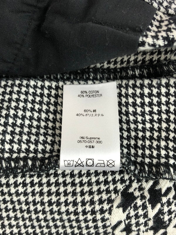 【中古品】【メンズ】 Supreme シュプリーム 20AW WORK PANT BLACK HOUNDSTOOTH 千鳥格子柄 ワークパンツ 149-251229-rt-09-tag サイズ：32 カラー：ホワイト/ブラック 万代Net店