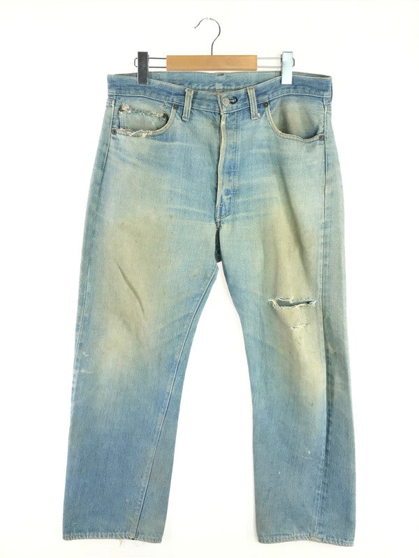 【現状渡し品】【メンズ】 Levi's リーバイス SMALL-E DENIM PANTS スモール イー デニムパンツ 刻印6 通常R 黒カン 66前期 60S-70S 501 ジーンズ 157-251213-rt-09-tag サイズ：表記消え 下記参照 カラー：ライトインディゴ 万代Net店