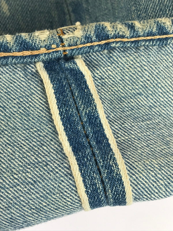 【現状渡し品】【メンズ】 Levi's リーバイス SMALL-E DENIM PANTS スモール イー デニムパンツ 刻印6 通常R 黒カン 66前期 60S-70S 501 ジーンズ 157-251213-rt-09-tag サイズ：表記消え 下記参照 カラー：ライトインディゴ 万代Net店
