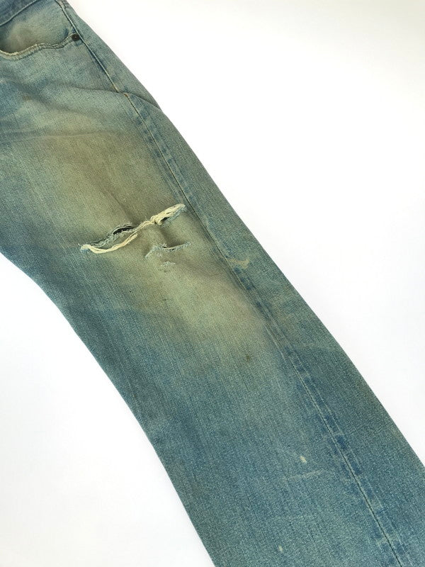 【現状渡し品】【メンズ】 Levi's リーバイス SMALL-E DENIM PANTS スモール イー デニムパンツ 刻印6 通常R 黒カン 66前期 60S-70S 501 ジーンズ 157-251213-rt-09-tag サイズ：表記消え 下記参照 カラー：ライトインディゴ 万代Net店