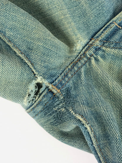 【現状渡し品】【メンズ】 Levi's リーバイス SMALL-E DENIM PANTS スモール イー デニムパンツ 刻印6 通常R 黒カン 66前期 60S-70S 501 ジーンズ 157-251213-rt-09-tag サイズ：表記消え 下記参照 カラー：ライトインディゴ 万代Net店