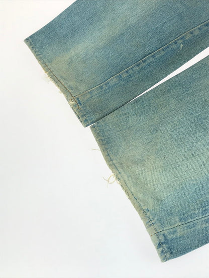 【現状渡し品】【メンズ】 Levi's リーバイス SMALL-E DENIM PANTS スモール イー デニムパンツ 刻印6 通常R 黒カン 66前期 60S-70S 501 ジーンズ 157-251213-rt-09-tag サイズ：表記消え 下記参照 カラー：ライトインディゴ 万代Net店