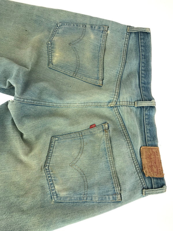 【現状渡し品】【メンズ】 Levi's リーバイス SMALL-E DENIM PANTS スモール イー デニムパンツ 刻印6 通常R 黒カン 66前期 60S-70S 501 ジーンズ 157-251213-rt-09-tag サイズ：表記消え 下記参照 カラー：ライトインディゴ 万代Net店