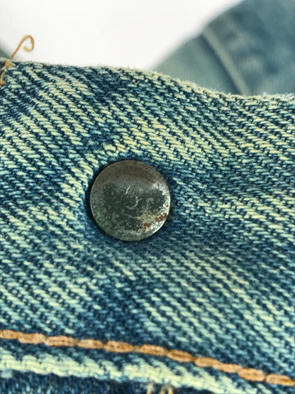 【現状渡し品】【メンズ】 Levi's リーバイス SMALL-E DENIM PANTS スモール イー デニムパンツ 刻印6 通常R 黒カン 66前期 60S-70S 501 ジーンズ 157-251213-rt-09-tag サイズ：表記消え 下記参照 カラー：ライトインディゴ 万代Net店