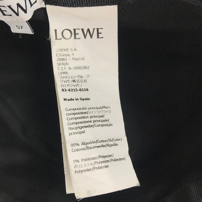 【中古品】【レディース】 LOEWE ロエベ アナグラム バケットハット K820HB1X07 ジャカード カーフ スペイン製 帽子 183-251212-yy-02-tag サイズ：57 カラー：ネイビー/ブラック 万代Net店