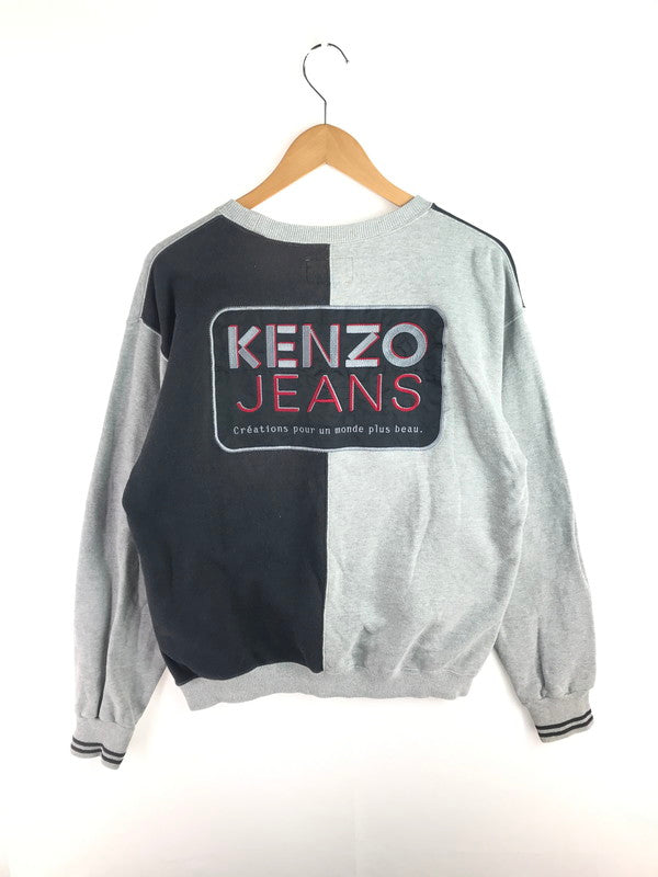 【中古品】【メンズ】 KENZO JEANS ケンゾー ジーンズ 90's SWEAT 90年代 スウェット トレーナー トップス 141-251211-rt-02-tag サイズ：F カラー：グyレー 万代Net店