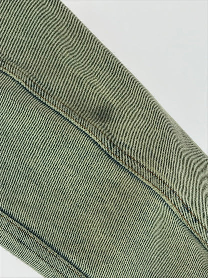 【中古品】【メンズ】 BALENCIAGA バレンシアガ BACK LOGO CRUSH DENIM JACKET 557351 バックロゴ クラッシュ デニムジャケット 141-251211-rt-10-tag サイズ：46 カラー：ライトインディゴ 万代Net店