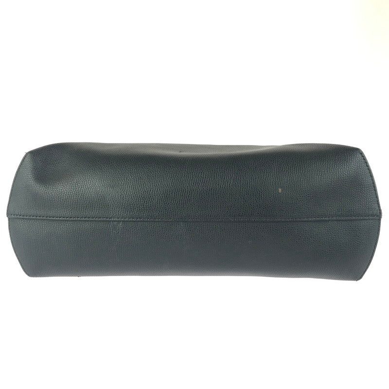 【中古品】【レディース】 FENDI フェンディ LOGO LEATHER TOTE BAG 8BH348 ロゴ レザー トートバッグ カバン 180-251212-yy-03-tag カラー：ブラック 万代Net店