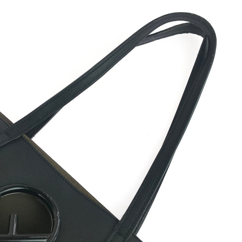 【中古品】【レディース】 FENDI フェンディ LOGO LEATHER TOTE BAG 8BH348 ロゴ レザー トートバッグ カバン 180-251212-yy-03-tag カラー：ブラック 万代Net店