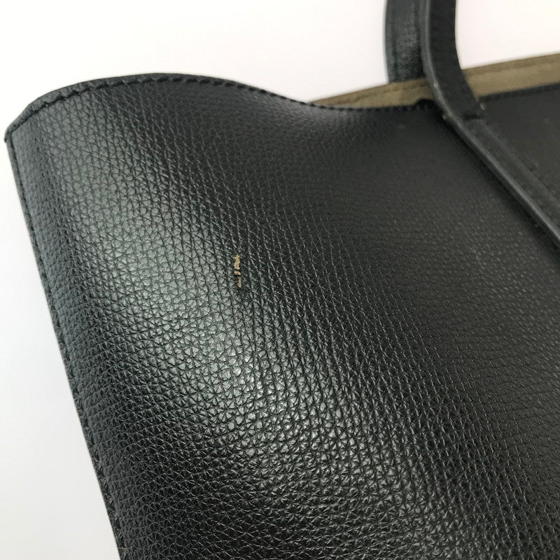 【中古品】【レディース】 FENDI フェンディ LOGO LEATHER TOTE BAG 8BH348 ロゴ レザー トートバッグ カバン 180-251212-yy-03-tag カラー：ブラック 万代Net店