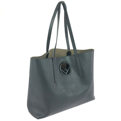 【中古品】【レディース】 FENDI フェンディ LOGO LEATHER TOTE BAG 8BH348 ロゴ レザー トートバッグ カバン 180-251212-yy-03-tag カラー：ブラック 万代Net店