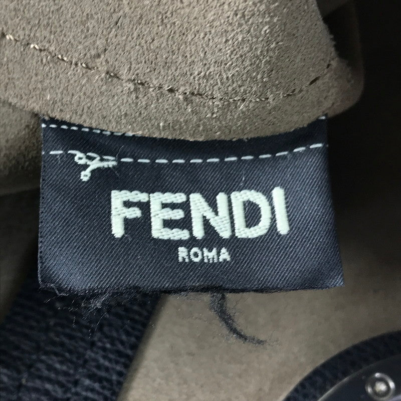 【中古品】【レディース】 FENDI フェンディ LOGO LEATHER TOTE BAG 8BH348 ロゴ レザー トートバッグ カバン 180-251212-yy-03-tag カラー：ブラック 万代Net店