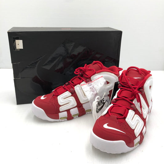 【中古美品】【メンズ】 NIKE ナイキ × SUPREME シュプリーム コラボ AIR MORE UPTEMPO 902290-600 エア モア アップテンポ スニーカー 靴 160-251212-yy-17-tag サイズ：27.5cm/US9.5 カラー：VARSITY RED/WHITE 万代Net店