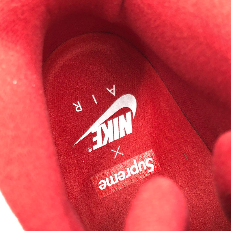 【中古美品】【メンズ】 NIKE ナイキ × SUPREME シュプリーム コラボ AIR MORE UPTEMPO 902290-600 エア モア アップテンポ スニーカー 靴 160-251212-yy-17-tag サイズ：27.5cm/US9.5 カラー：VARSITY RED/WHITE 万代Net店
