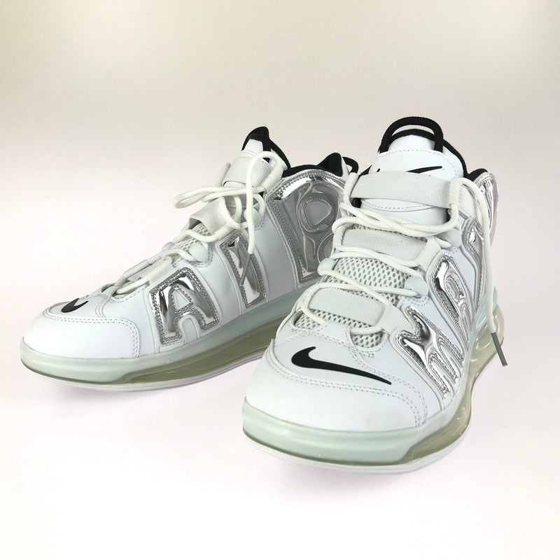 【中古品】【メンズ】 NIKE ナイキ AIR MORE UPTEMPO 720 CHROME BQ7668-100 エア モア アップテンポ720 スニーカー 靴 160-251217-rt-18-tag サイズ：27.5cm US9.5 カラー：WHITE/CHROME-BLACK 万代Net店