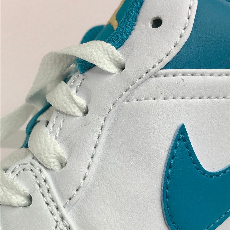 【中古美品】【メンズ】 NIKE ナイキ AIR JORDAN 1 LOW 553558-174 エアジョーダン 1 ロー スニーカー 靴 160-251211-rt-12-tag サイズ：27.5cm US 9.5 カラー：WHITE/CELESTIAL GOLD-AQUATONE 万代Net店