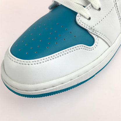 【中古美品】【メンズ】 NIKE ナイキ AIR JORDAN 1 LOW 553558-174 エアジョーダン 1 ロー スニーカー 靴 160-251211-rt-12-tag サイズ：27.5cm US 9.5 カラー：WHITE/CELESTIAL GOLD-AQUATONE 万代Net店