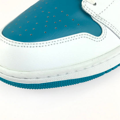 【中古美品】【メンズ】 NIKE ナイキ AIR JORDAN 1 LOW 553558-174 エアジョーダン 1 ロー スニーカー 靴 160-251211-rt-12-tag サイズ：27.5cm US 9.5 カラー：WHITE/CELESTIAL GOLD-AQUATONE 万代Net店