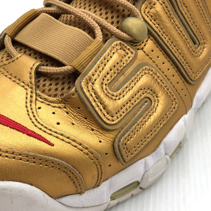 【中古品】【メンズ】 NIKE ナイキ × SUPREME シュプリーム コラボ AIR MORE UPTEMPO 902290-700 エア モア アップテンポ スニーカー 靴 160-251212-yy-16-tag サイズ：27.5cm/US9.5 カラー：METALLIC GOLD/WHITE 万代Net店