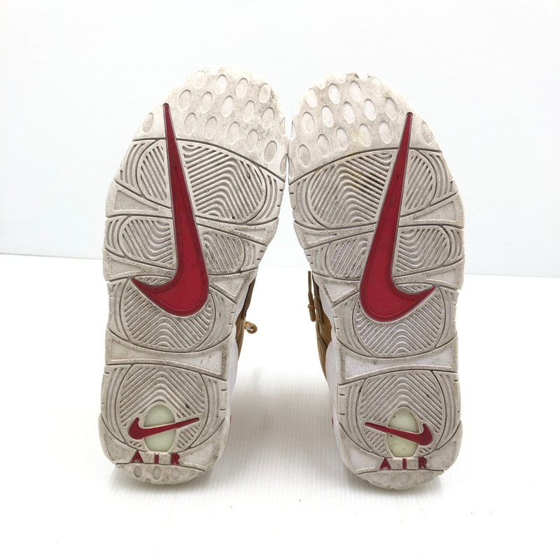 【中古品】【メンズ】 NIKE ナイキ × SUPREME シュプリーム コラボ AIR MORE UPTEMPO 902290-700 エア モア アップテンポ スニーカー 靴 160-251212-yy-16-tag サイズ：27.5cm/US9.5 カラー：METALLIC GOLD/WHITE 万代Net店