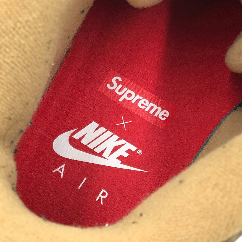 【中古品】【メンズ】 NIKE ナイキ × SUPREME シュプリーム コラボ AIR MORE UPTEMPO 902290-700 エア モア アップテンポ スニーカー 靴 160-251212-yy-16-tag サイズ：27.5cm/US9.5 カラー：METALLIC GOLD/WHITE 万代Net店