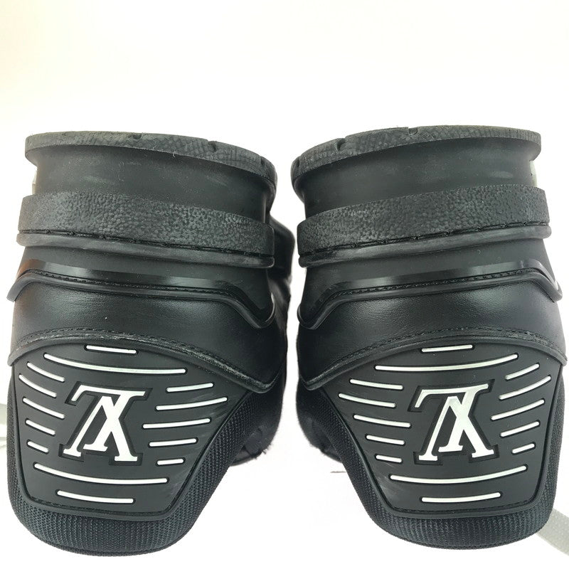 【中古品】【メンズ】 LOUIS VUITTON ルイ・ヴィトン LV トレイナースニーカー 1AARF3 牛革 イタリア製 シューズ 靴 179-251212-yy-01-tag サイズ：27.5cm/UK8.5 カラー：ブラック 万代Net店