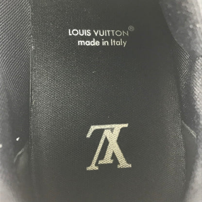 【中古品】【メンズ】 LOUIS VUITTON ルイ・ヴィトン LV トレイナースニーカー 1AARF3 牛革 イタリア製 シューズ 靴 179-251212-yy-01-tag サイズ：27.5cm/UK8.5 カラー：ブラック 万代Net店