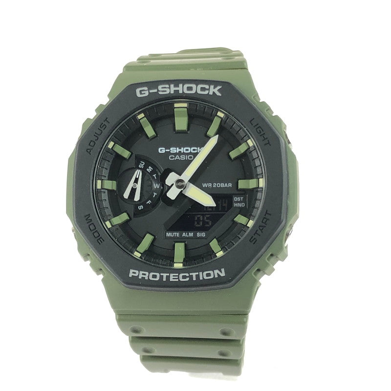 【中古品】【メンズ】 G-SHOCK ジーショック ANALOG DIGITAL GA-2110SU-3AJF アナログ デジタル クォーツ腕時計 196-251217-na-06-tag カラー：カーキ系 万代Net店