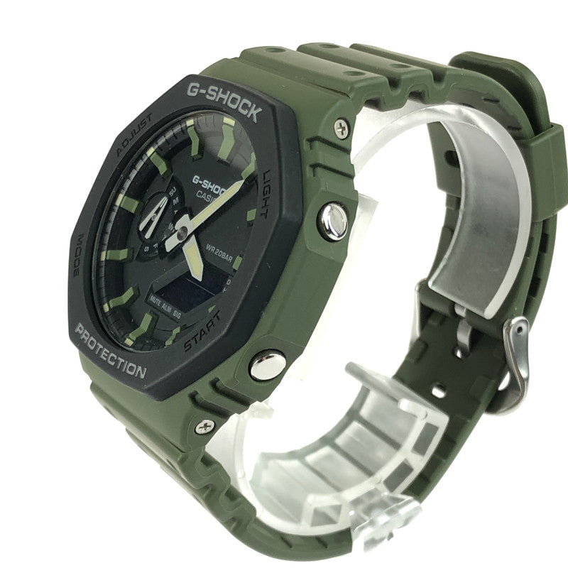 【中古品】【メンズ】 G-SHOCK ジーショック ANALOG DIGITAL GA-2110SU-3AJF アナログ デジタル クォーツ腕時計 196-251217-na-06-tag カラー：カーキ系 万代Net店