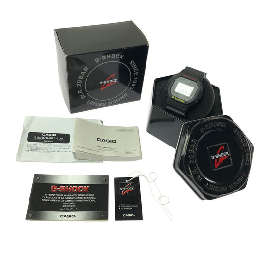 【現状渡し品】【メンズ】 G-SHOCK ジーショック BREEZY RASTA COLOR DW-5600CMB-1JF ブリージー ラスタカラー デジタル クォーツ 腕時計 196-260620-na-09-tagh カラー：ブラック 万代Net店