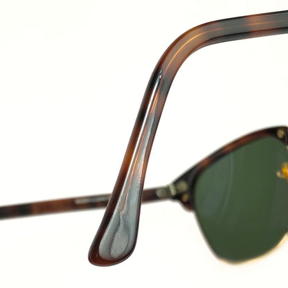 【中古品】【メンズ】 Ray-Ban レイバン CLUBMASTER SUNGLASSES W1117 クラブマスター サングラス BAUSCH ＆ LOMB社製 ボシュロム アイウェア アクセサリー 度入り 203-251217-na-08-tag カラー：ブラウン系 万代Net店