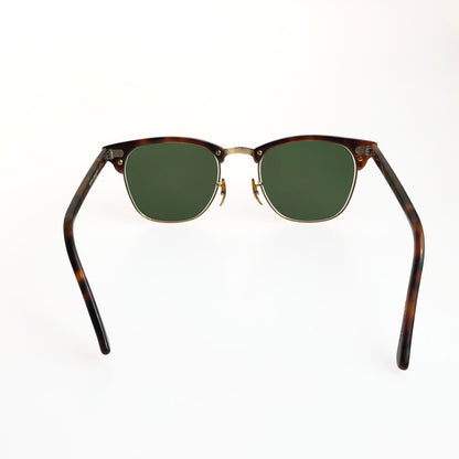 【中古品】【メンズ】 Ray-Ban レイバン CLUBMASTER SUNGLASSES W1117 クラブマスター サングラス BAUSCH ＆ LOMB社製 ボシュロム アイウェア アクセサリー 度入り 203-251217-na-08-tag カラー：ブラウン系 万代Net店