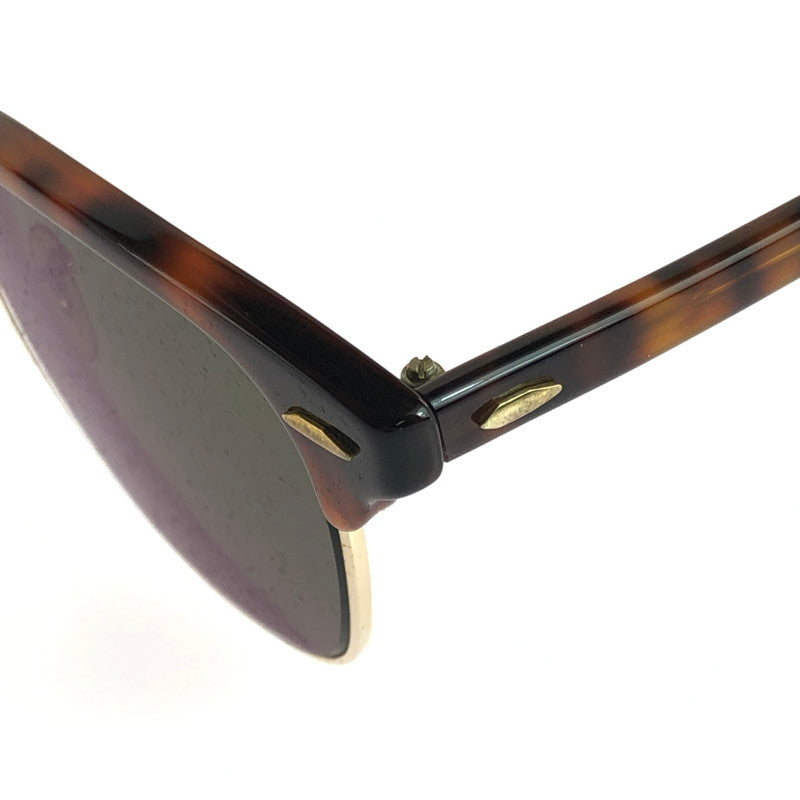 【中古品】【メンズ】 Ray-Ban レイバン CLUBMASTER SUNGLASSES W1117 クラブマスター サングラス BAUSCH ＆ LOMB社製 ボシュロム アイウェア アクセサリー 度入り 203-251217-na-08-tag カラー：ブラウン系 万代Net店