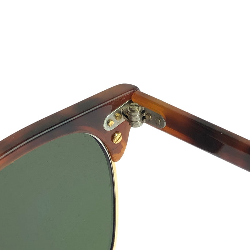 【中古品】【メンズ】 Ray-Ban レイバン CLUBMASTER SUNGLASSES W1117 クラブマスター サングラス BAUSCH ＆ LOMB社製 ボシュロム アイウェア アクセサリー 度入り 203-251217-na-08-tag カラー：ブラウン系 万代Net店
