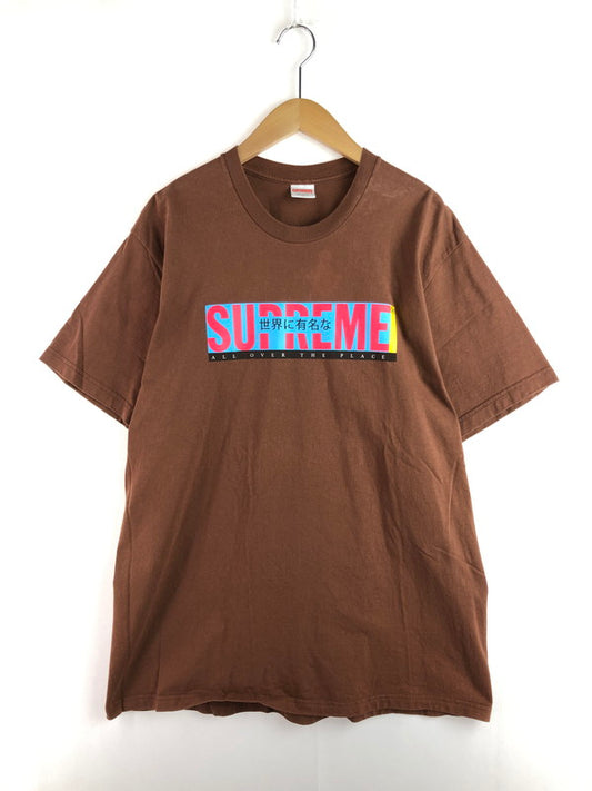 【中古品】【メンズ】 Supreme シュプリーム 20SS ALL OVER TEE 20年春夏 オールオーバー 半袖Tシャツ トップス 149-251229-rt-03-tag サイズ：L カラー：ブラウン 万代Net店