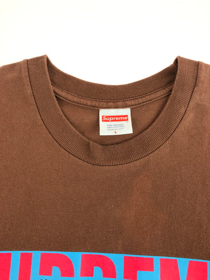 【中古品】【メンズ】 Supreme シュプリーム 20SS ALL OVER TEE 20年春夏 オールオーバー 半袖Tシャツ トップス 149-251229-rt-03-tag サイズ：L カラー：ブラウン 万代Net店