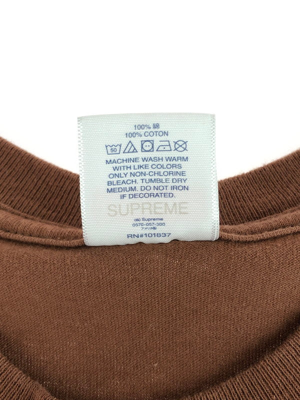 【中古品】【メンズ】 Supreme シュプリーム 20SS ALL OVER TEE 20年春夏 オールオーバー 半袖Tシャツ トップス 149-251229-rt-03-tag サイズ：L カラー：ブラウン 万代Net店