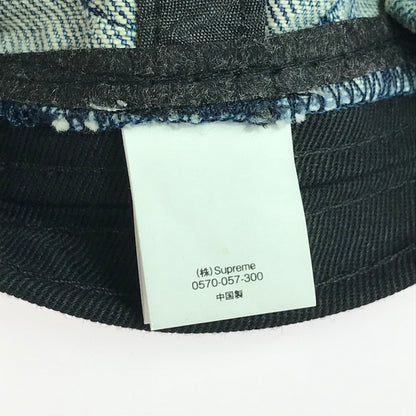 【中古品】【メンズ】 Supreme シュプリーム 21SS WARP JACQUARD LOGOS DENIM 6-PANEL ワープ ジャカード ロゴ デニム 6パネル キャップ 帽子 185-260108-na-08-tag カラー：ブルー 万代Net店
