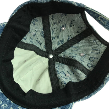 【中古品】【メンズ】 Supreme シュプリーム 21SS WARP JACQUARD LOGOS DENIM 6-PANEL ワープ ジャカード ロゴ デニム 6パネル キャップ 帽子 185-260108-na-08-tag カラー：ブルー 万代Net店
