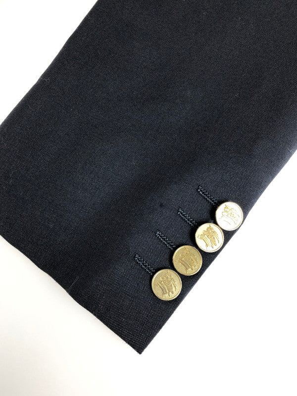 【現状渡し品】【メンズ】 Burberrys バーバリーズ メタルボタン ウール ダブルテーラードジャケット WM121-600-29 ライトアウター 141-251214-na-08-tag サイズ：表記サイズ 下記参照 カラー：ネイビー 万代Net店