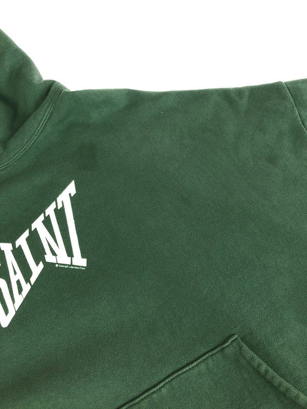 【中古品】【メンズ】 SAINT MICHAEL セントマイケル 24AW HOODIE RIBON SAINT SM-YS1-0000-040 フーディー プルオーバーパーカー 142-251214-na-04-tag サイズ：L カラー：グリーン 万代Net店