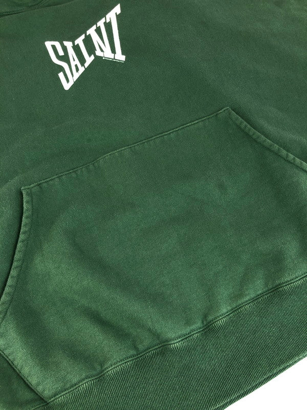 【中古品】【メンズ】 SAINT MICHAEL セントマイケル 24AW HOODIE RIBON SAINT SM-YS1-0000-040 フーディー プルオーバーパーカー 142-251214-na-04-tag サイズ：L カラー：グリーン 万代Net店