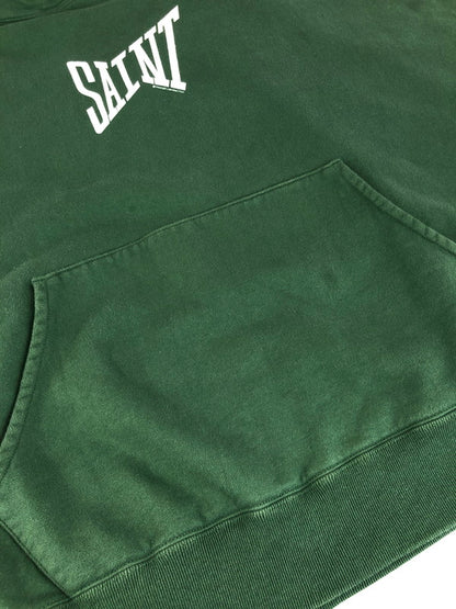 【中古品】【メンズ】 SAINT MICHAEL セントマイケル 24AW HOODIE RIBON SAINT SM-YS1-0000-040 フーディー プルオーバーパーカー 142-251214-na-04-tag サイズ：L カラー：グリーン 万代Net店