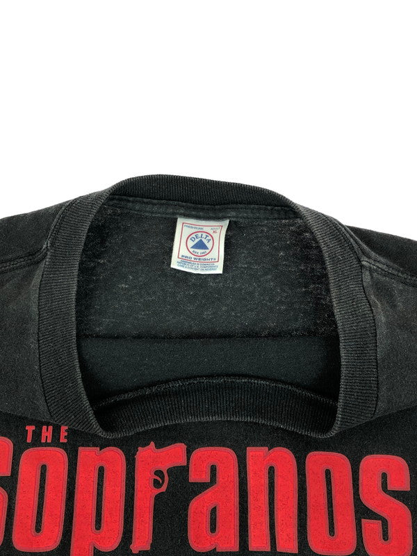 【現状渡し品】【メンズ】 DELTA デルタ 00’S THE SOPRANOS TEE 00年代 ザ ソプラノ Tシャツ 半袖Tシャツ 146-251214-na-02-tag サイズ：XL カラー：ブラック 万代Net店
